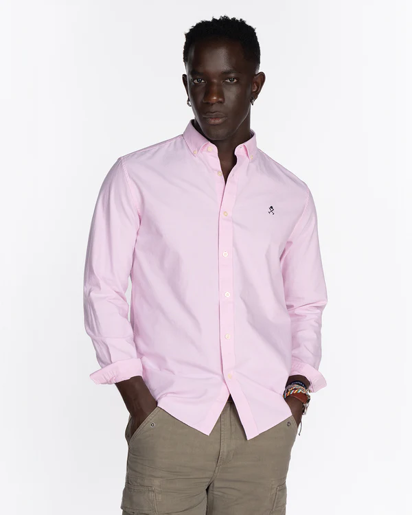 Camisa Oxford Color Pink Rosa- Harper &amp; Neyer