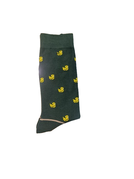 Calcetines Patos Fondo Verde