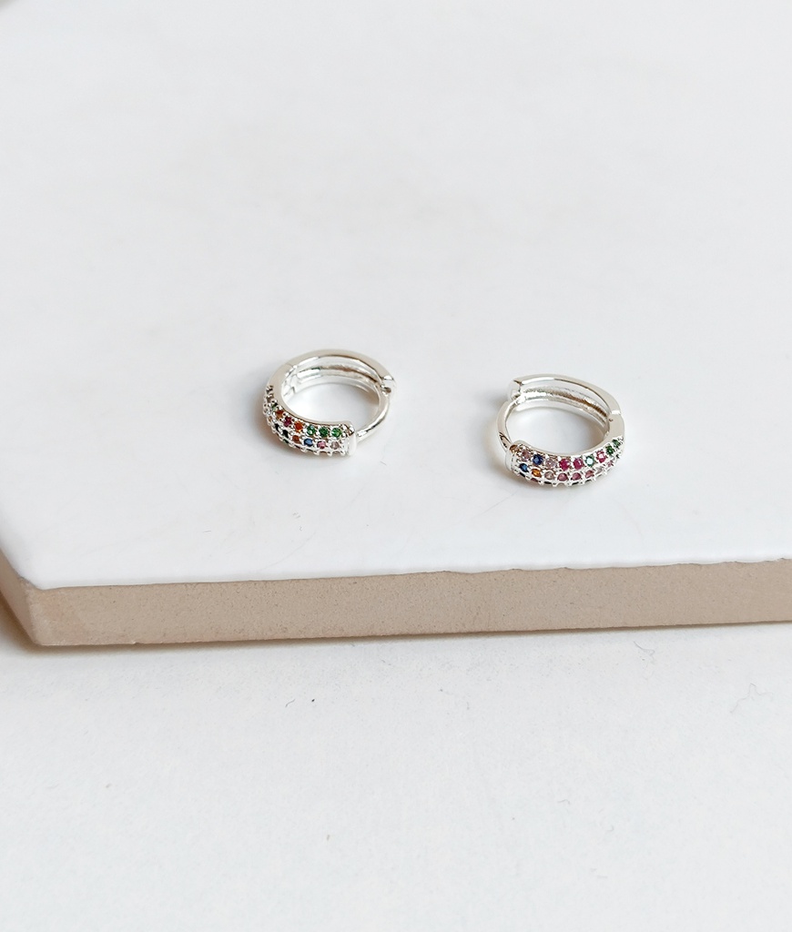 Aros Brillo Ancho Colores Revestimiento Blanco Plateado