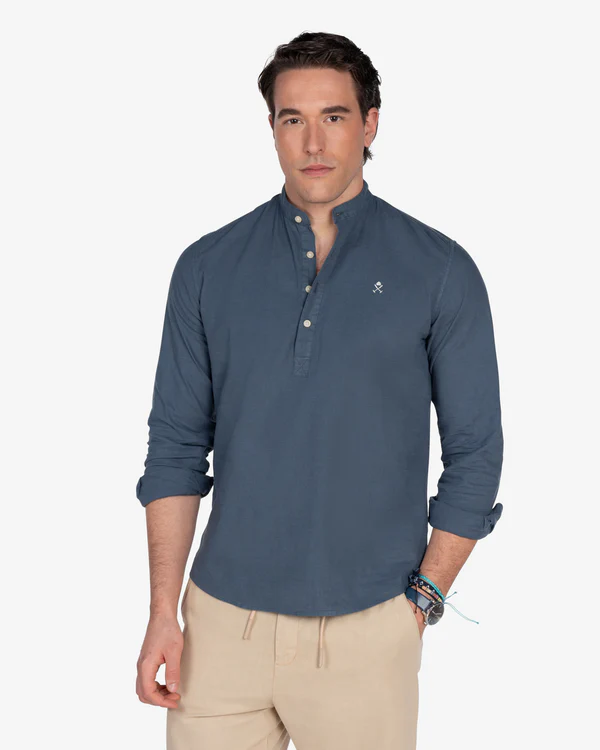 Camisa Polera Valley Navy Blue - Harper &amp; Neyer