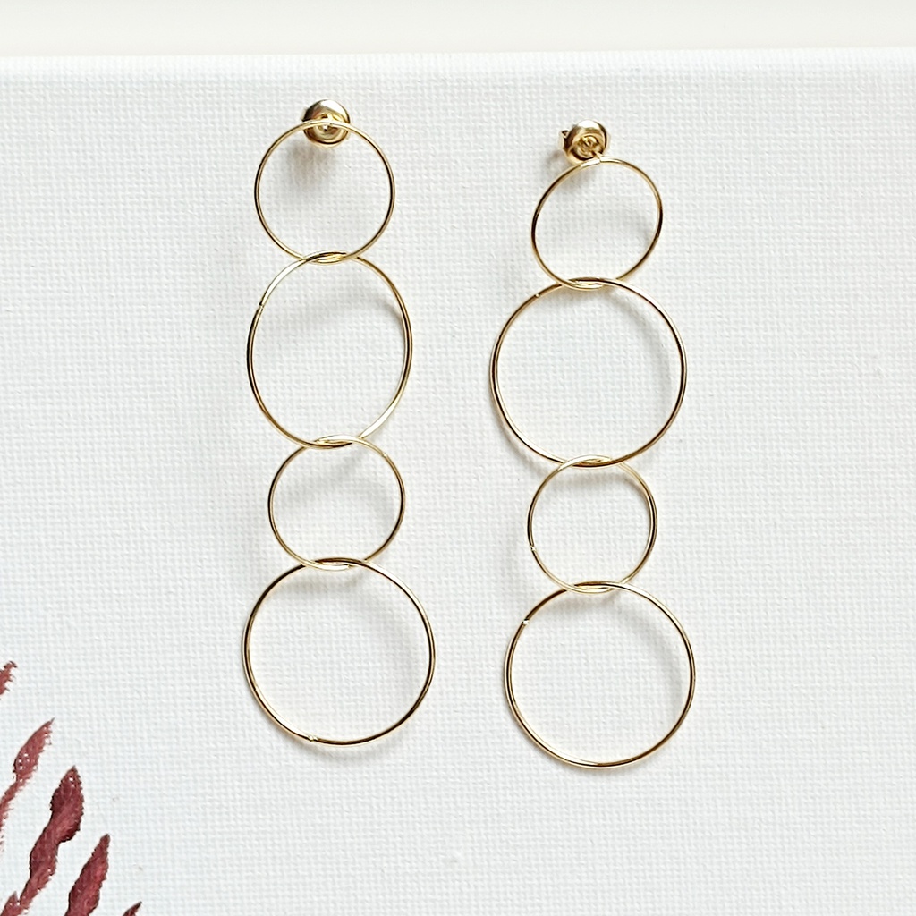Pendientes Circulos Dorado
