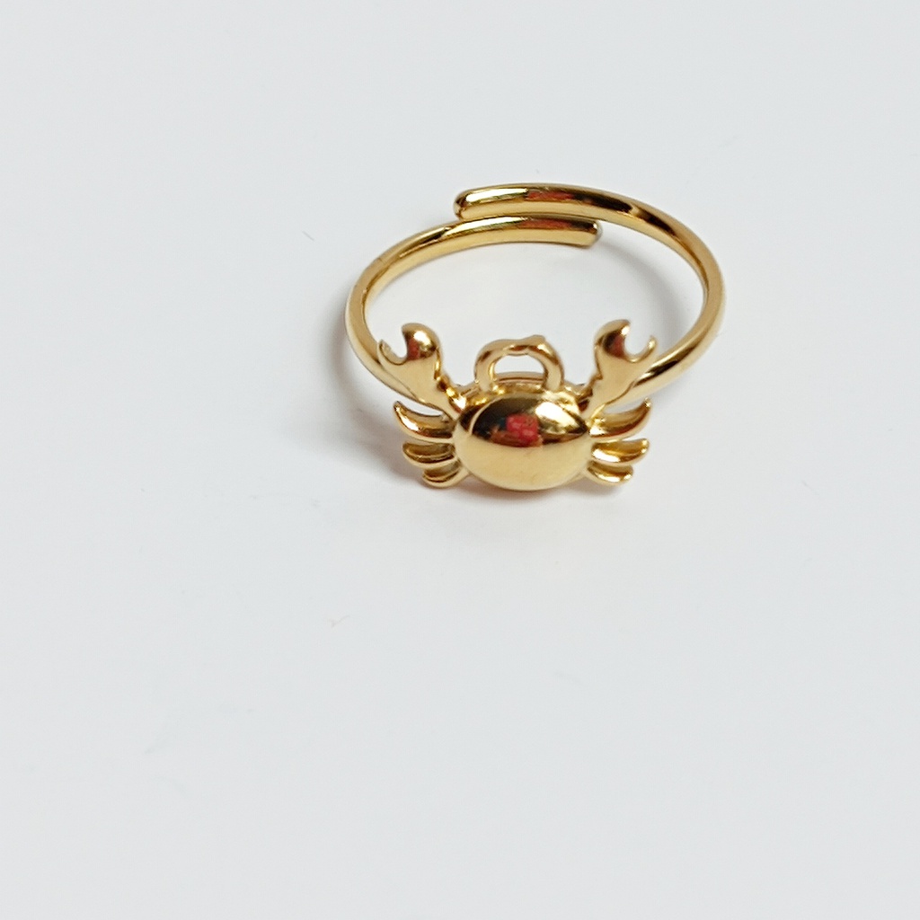 Anillo Cangrejo Dorado