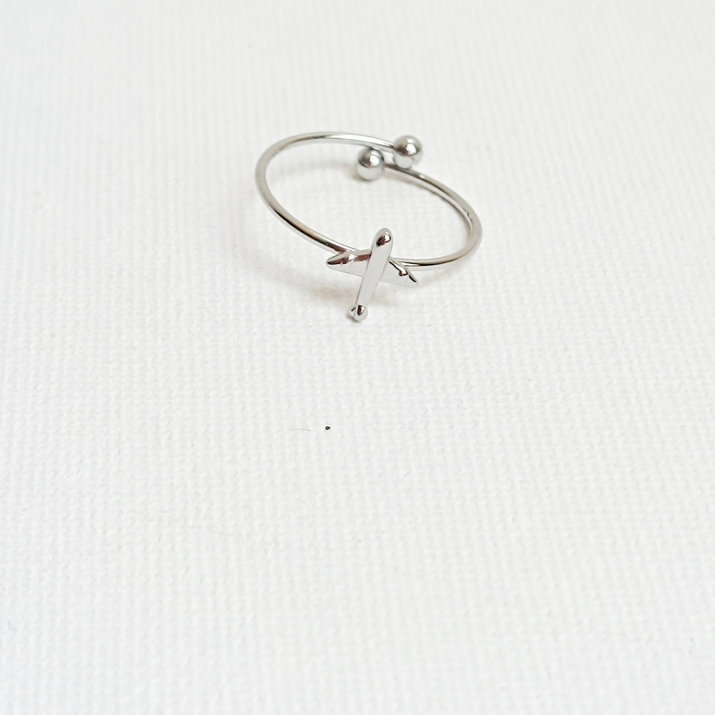 Anillo Avión Plateado