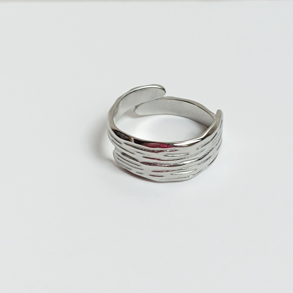 Anillo Relieve Plateado