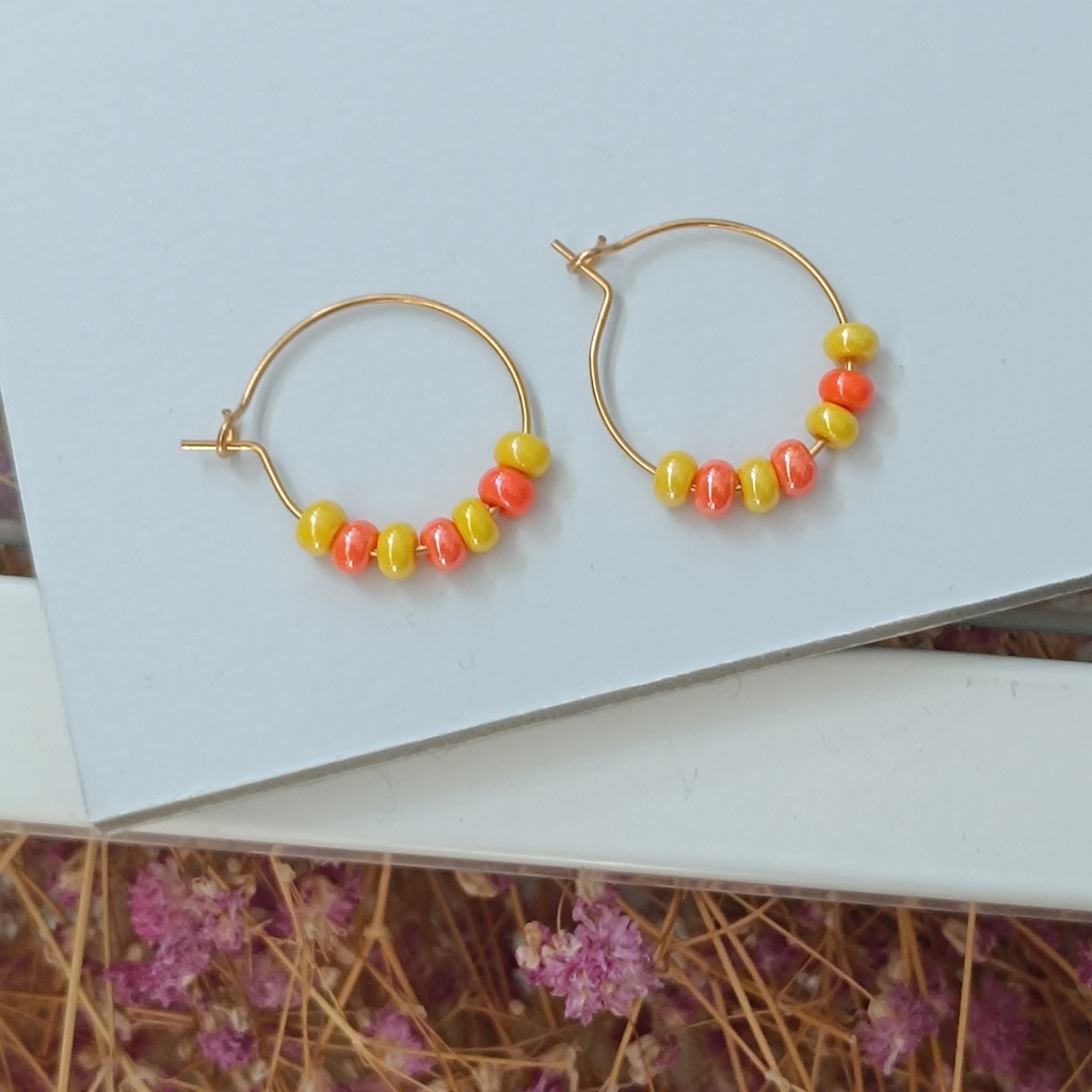 Pendientes Cerámica Kalei Mini Orange