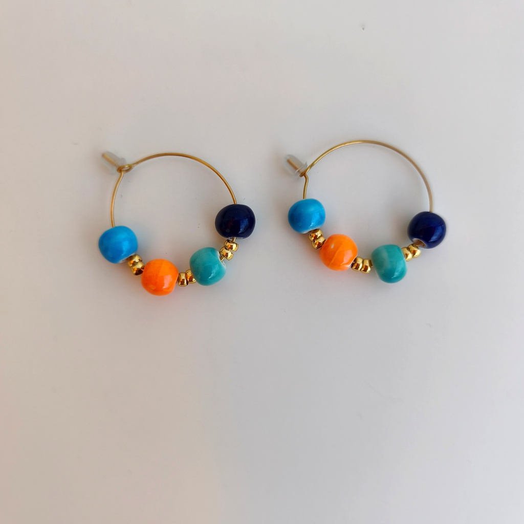 Pendientes Cerámica Egipt (Dorado)