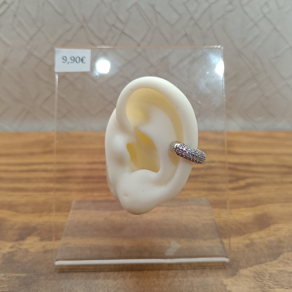 Ear Cuff Circonitas Plateado