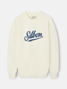 Sudadera Relaxed Fit Retro Crema  - Silbon