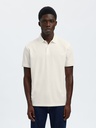 Slhfave Button SS Polo Noos Cloud Dancer - Selected
