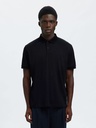 Slhfave Button SS Polo Noos Black - Selected