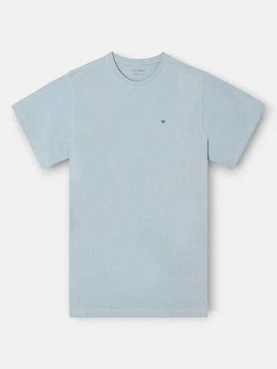 Camiseta Minilogo Verde Gris - Silbon
