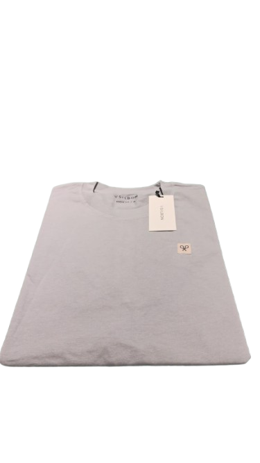 Camiseta Lisa Minilogo Parche Azul Claro - Silbon