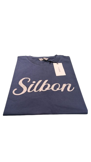 Camiseta Vintage Azul Indigo - Silbon