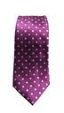 Corbata Fucsia Con Lunares Blancos - Stroget