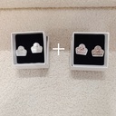 Pendientes Metacrilato Peinetas Fallera Plata (PROMO 2 PARES)