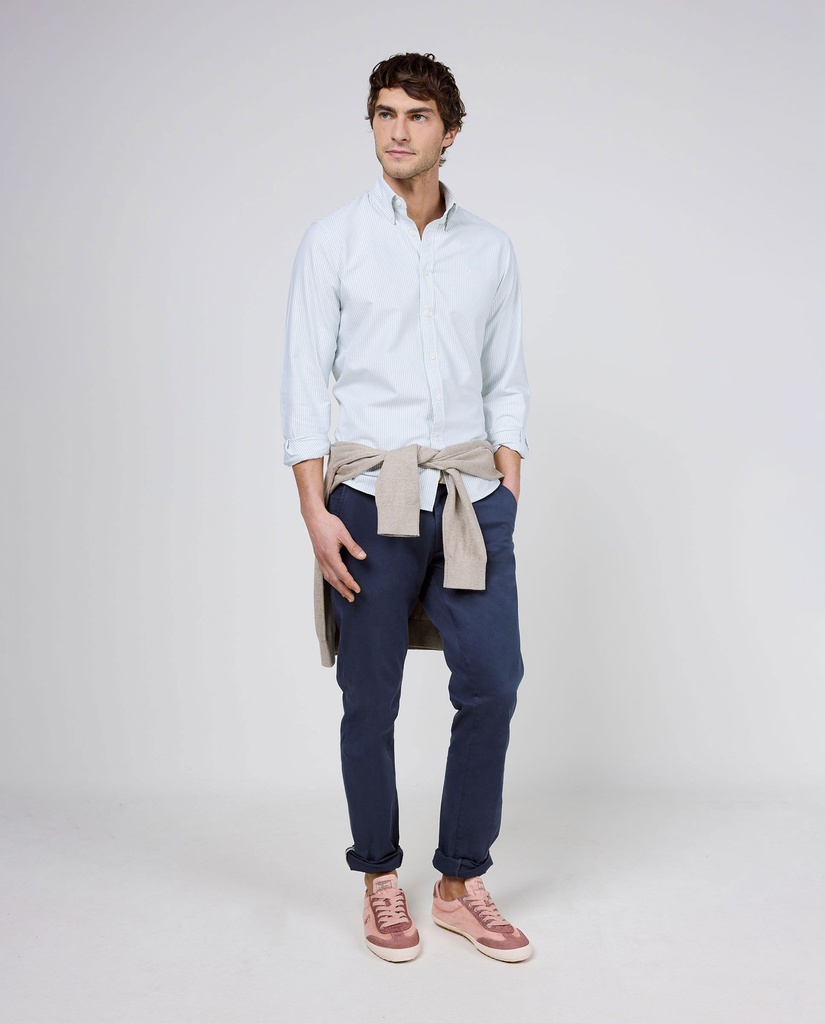 Camisa Oxford Yale Verde - El Ganso