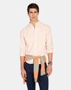 Camisa Mediterraneo Striped Oxford Coral Peach - Harper &amp; Neyer