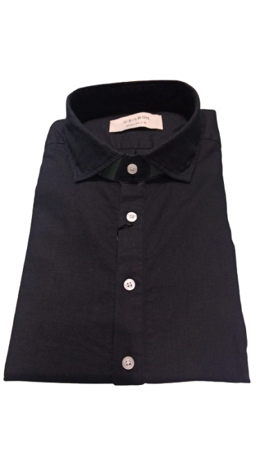 Camisa Polera Sport Lino Negro - Silbon