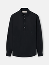 Camisa Polera Sport Lino Negro - Silbon