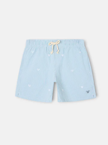 Bañador Rayas Finas Logo Verde - Silbon