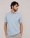 Polo Piqué Garment Dyed Celeste - El Ganso