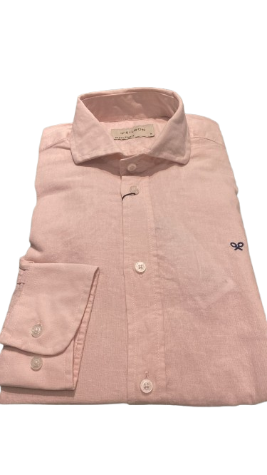 Camisa Sport Lino Rosa - Silbon
