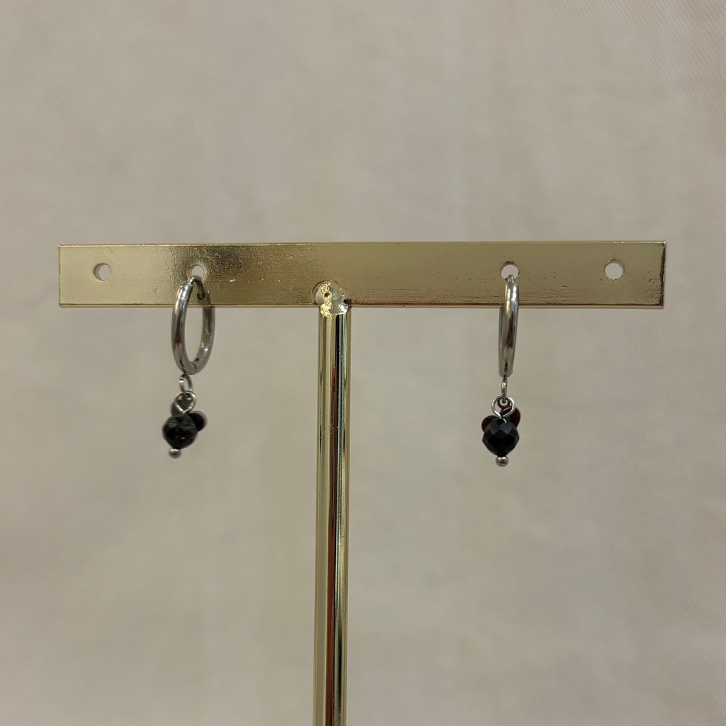 Arito Charm Minicorazón Con Piedra Plateado
