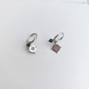 Arito Charm Estrella Brújula Con Piedra Plateado