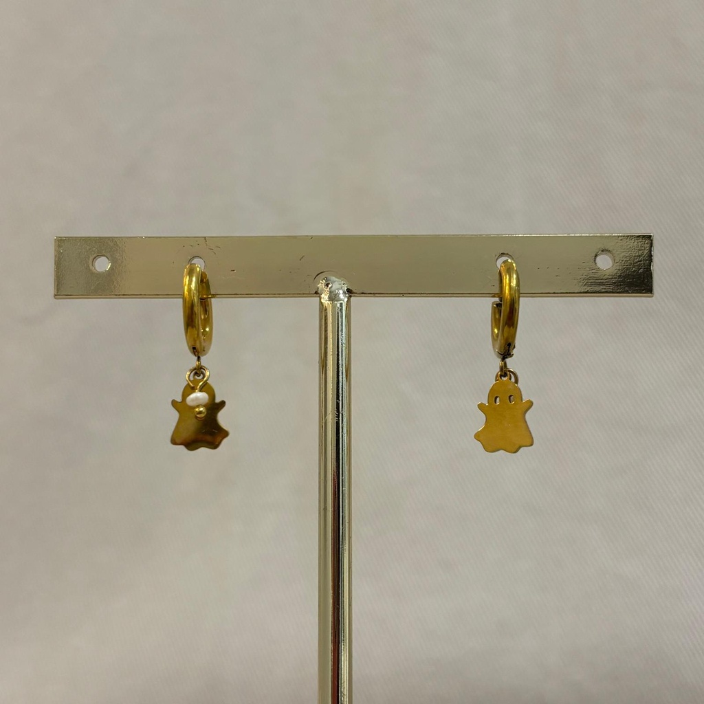 Arito Charm Fantasma Con Perla Dorado