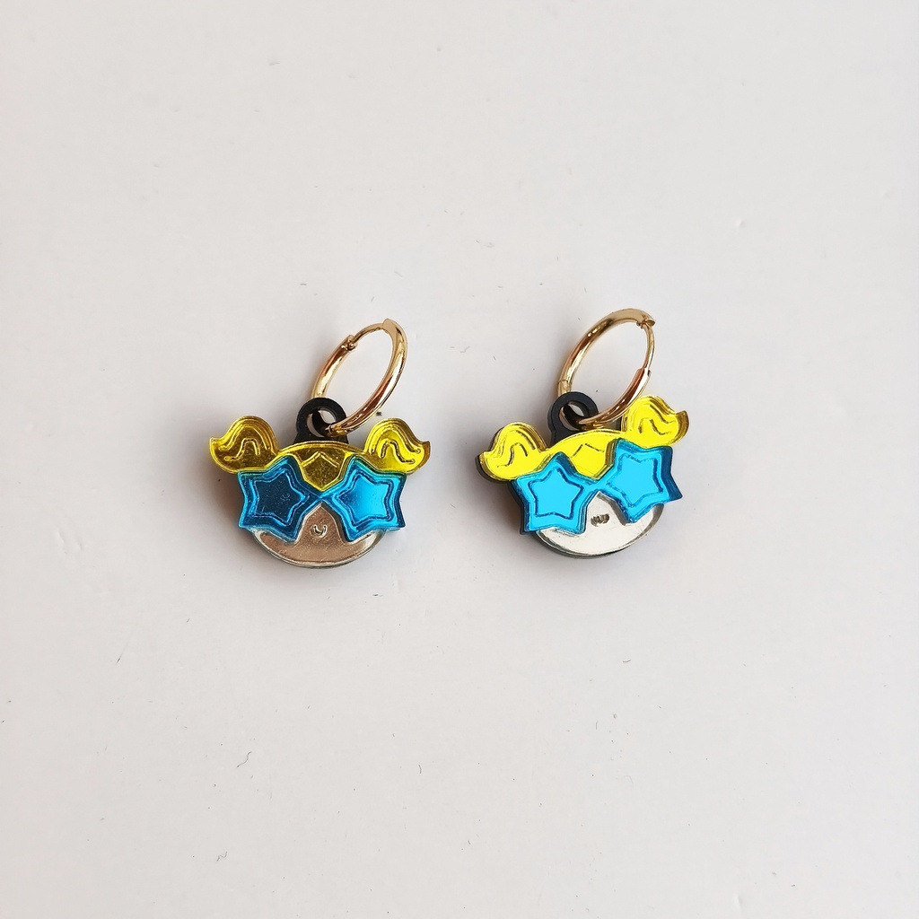 Pendientes Metacrilato Supernenas Burbuja