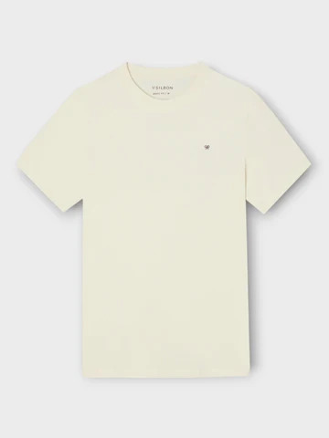 Camiseta Silbon Bordado Crema - Silbon