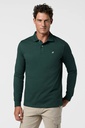 Polo Clásico Manga Larga Verde Oscuro - Williot
