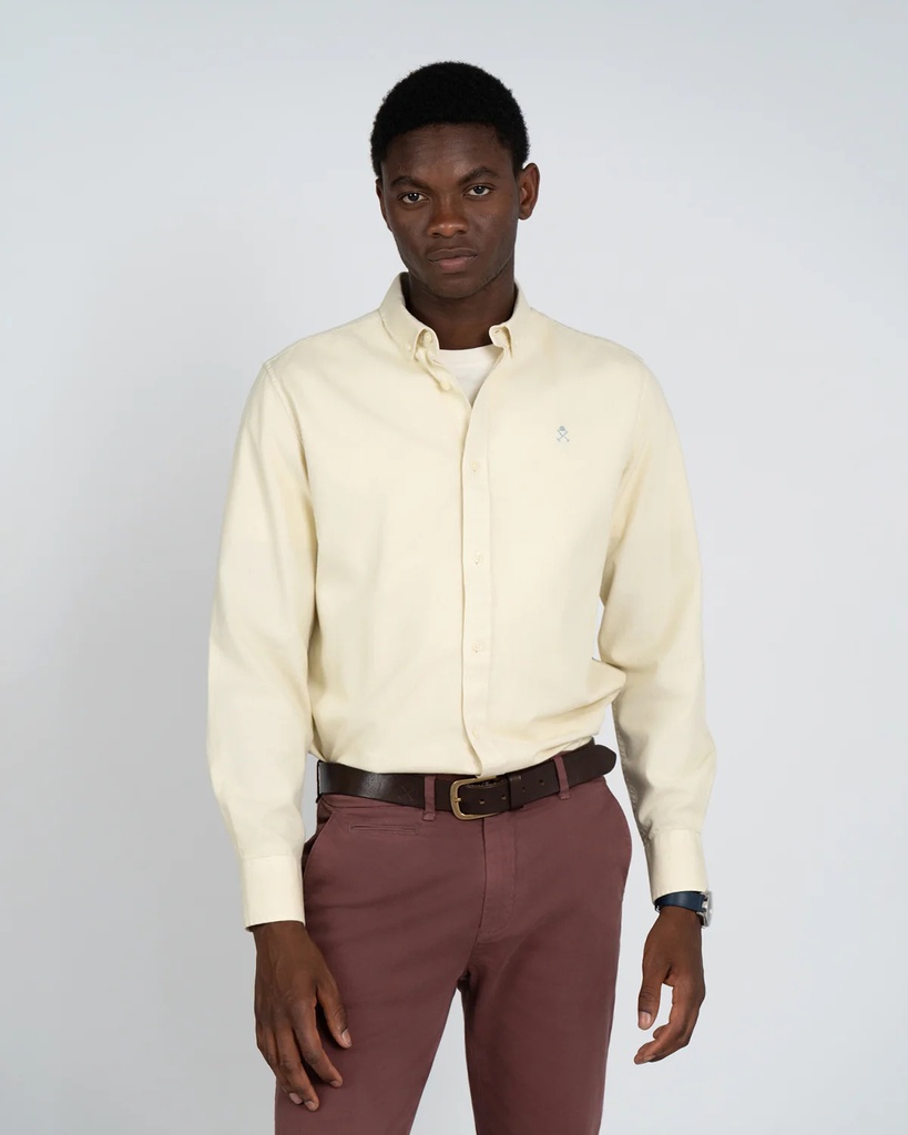 Camisa Estructura Veneto Beige Desert - Harper &amp; Neyer
