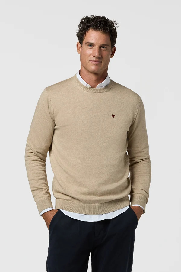 Jersey Redondo Beige Melange - Williot