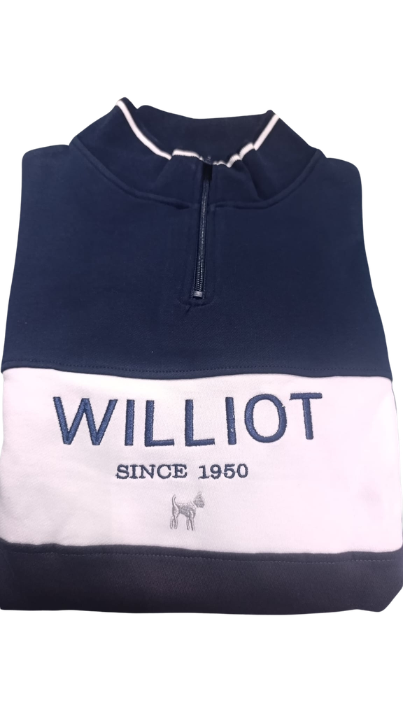 Sudadera Media Cremallera Marino - Williot