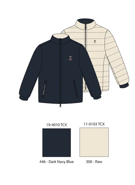 Chaqueta Reversible Montecarlo Dark Navy Blue - Harper &amp; Neyer