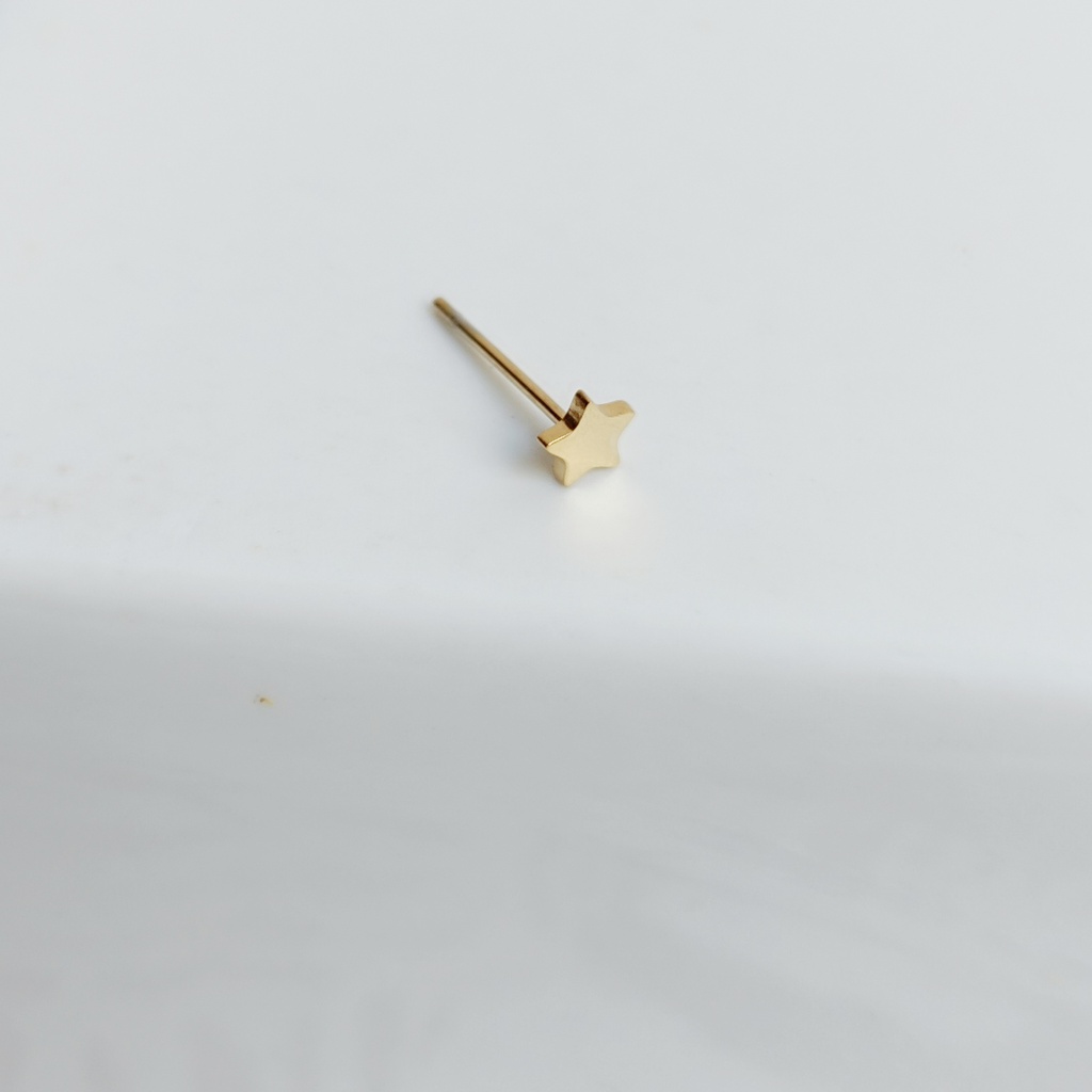 Pendiente Estrella Dorado