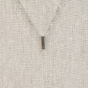 Collar Inicial Plateada Gruesa Letra "I"