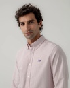 Camisa Oxford Regular Rayas Burdeos - Scotta