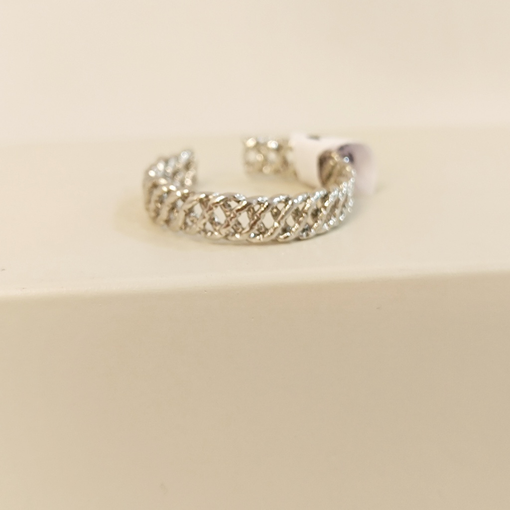 Anillo Trenza Plateado