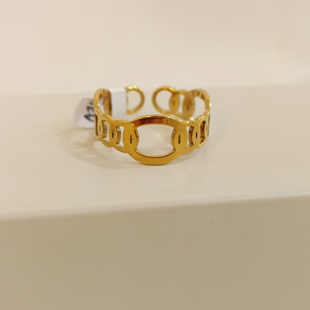 Anillo Óvalos Dorado