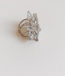 Anillo Maxi Flor (Plateado)