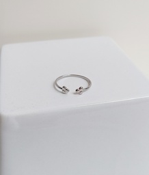 Anillo Trébol (Plateado)