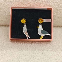 Pendientes Metacrilato Gaviota
