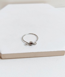 Anillo Black Shine (Plateado)