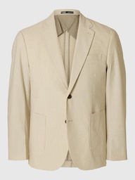 Slhreg Yale Seersucker Blz - Americana Sand - Selected Homme