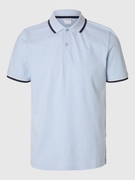 Slhslim-Atlas Sport SS Polo Cashmere Blue - Selected