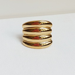 [J25135Y] Anillo Maxi Origin (Dorado)