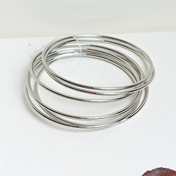 [J250107] Conjunto De Siete Pulseras Plateado