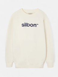 Sudadera Flock Crema  - Silbon